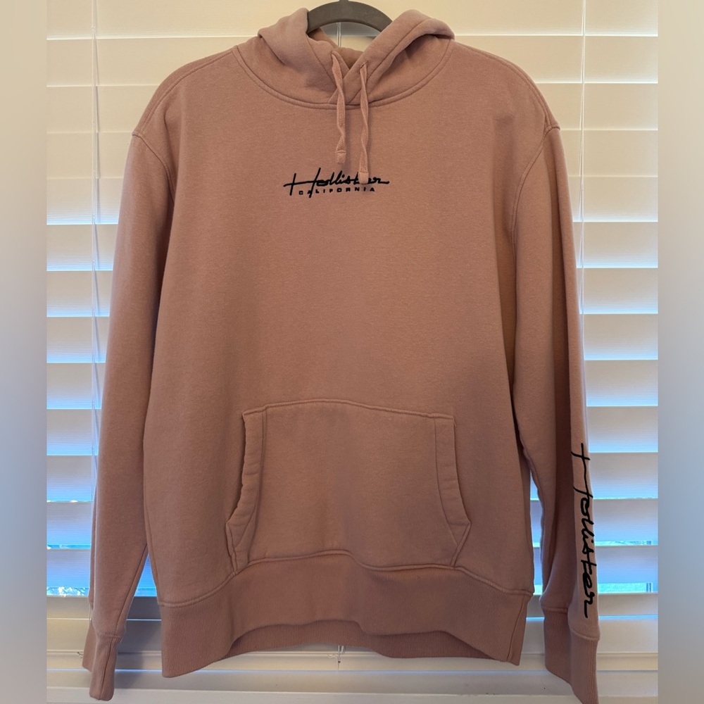 Hollister Pink Sweatshirt Hoodie Classic Pullover